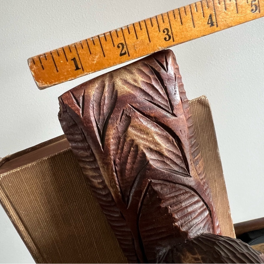 Vintage Hand Carved Wooden Tribal Heads Bookend Igorot Islander Ethnic Art‎ Deco - Picture 7 of 13